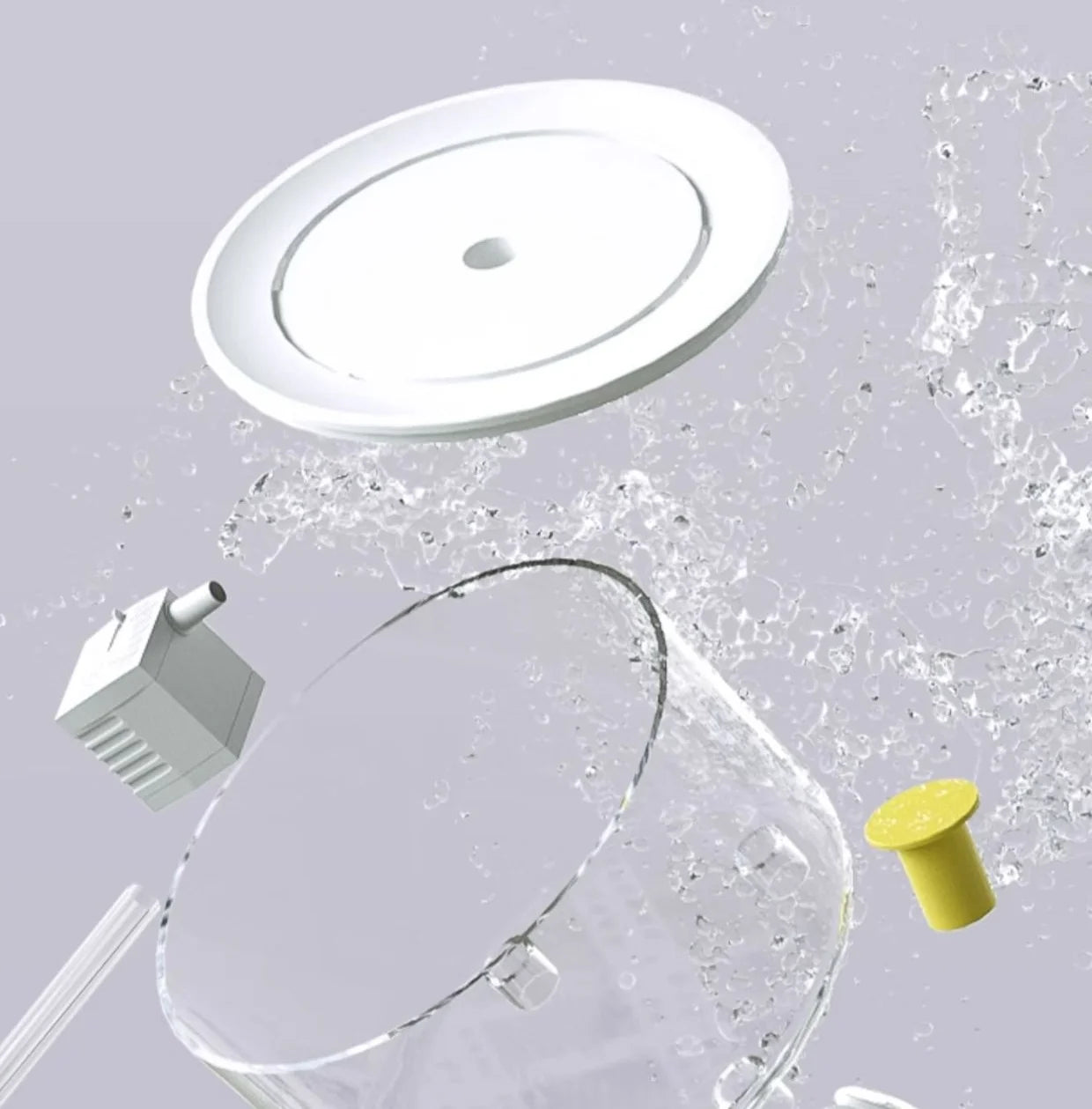 Flower pet water dispenser