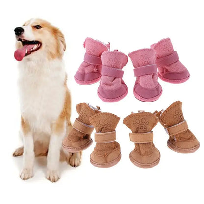 Thick Snow Pet Shoes Dogs Animal Warming Shoes