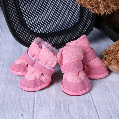 Thick Snow Pet Shoes Dogs Animal Warming Shoes