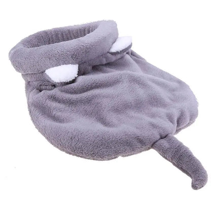 Warm Coral Fleece Cat Sleeping Bag Bed