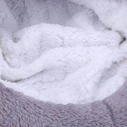 Warm Coral Fleece Cat Sleeping Bag Bed
