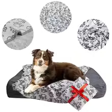 Flannel Pet Sleep Mat Paw Print for Dog