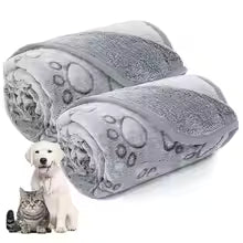 Flannel Pet Sleep Mat Paw Print for Dog