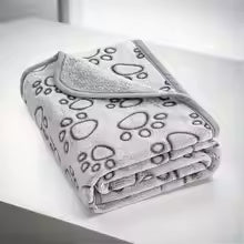 Flannel Pet Sleep Mat Paw Print for Dog